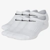 Nike Performance Cushioned No-show Kids' Training Socks (6 Pair) In White,black