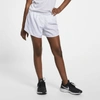 Nike Tempo Big Kids' (girls') Dri-fit Running Shorts In White