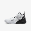Nike Lebron Soldier 13 Big Kids' Basketball Shoe In White/black/white