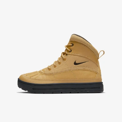 Nike Big Kids Woodside 2 High Top Boots From Finish Line In Wheat/black