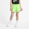 Nike Dri-fit Tempo Little Kids' Shorts In Aphid Green