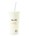KATE SPADE MISS TO MRS INSULATED TUMBLER,PROD215060203