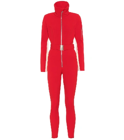 Cordova Aspen High-neck Belted Ski Suit In Red