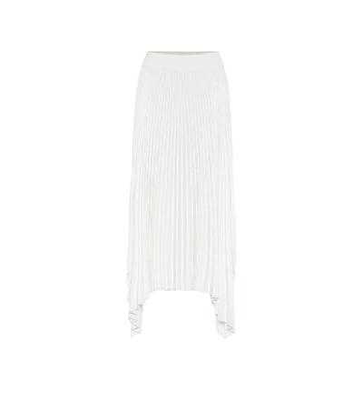 Joseph Ade Handkerchief-hem Pleated Skirt In White