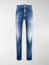 DSQUARED2 DISTRESSED SLIM-FIT JEANS,14699489