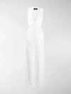 Dsquared2 Sleeveless Tailored Jumpsuit In White