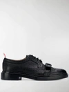 Thom Browne Bow-detailing Pebbled Brogues In Black