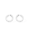 MESSIKA MOVE ROMANE 18K WHITE GOLD SMALL DIAMOND HOOP EARRINGS,PROD228650319