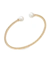 David Yurman 18kt Yellow Gold 7mm Solari Pearl Cuff