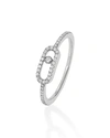 Messika Move Uno 18k White Gold Ring In Silver