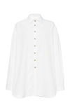 ANNA QUAN ALFIE COTTON-BLEND POPLIN SHIRT,754085