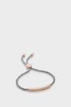 Monica Vinader 18k Rose Gold Vermeil And Silver Linear Friendship Bracelet In R Gold