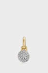 Monica Vinader Fiji Mini Button 18ct Yellow Gold-plated Vermeil Sterling-silver And Diamond Pendant Charm In Yellow Gold