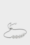 Monica Vinader Engravable Diamond Beaded Friendship Bracelet In Metallic