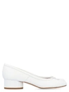 Maison Margiela White Tabi Kitten Heels In White