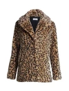 A.L.C Faux-Fur Leopard Print Coat