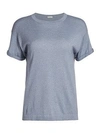 BRUNELLO CUCINELLI Rolled Lurex Cashmere-Blend T-Shirt