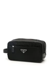 PRADA PRADA LOGO PLAQUE WASH BAG