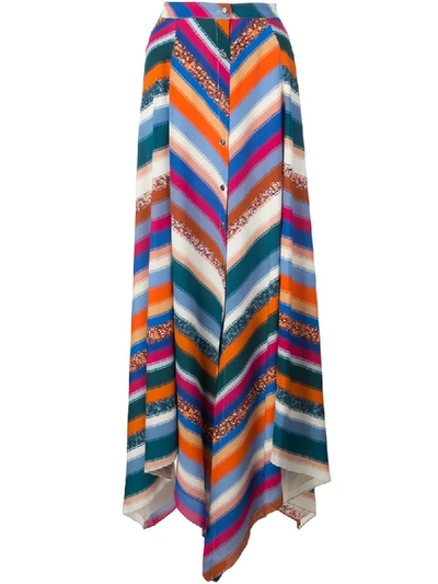 Altuzarra Aquarius Printed Silk Skirt In Multicolour