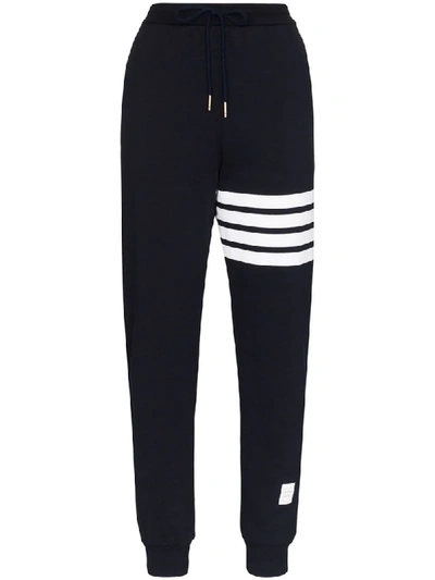 Thom Browne 4-bar Print Track Pants In Blue