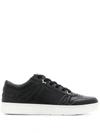 Jimmy Choo Hawaii Low-top Sneakers In Black