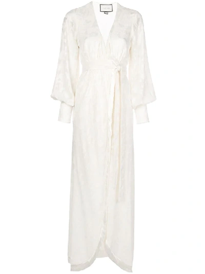 Alexis Antonella Wrap Maxi Dress In White