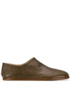 Maison Margiela Tabi Babouche Leather Loafers In Brown