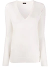 Joseph Cashmere Knitted Jumper In White