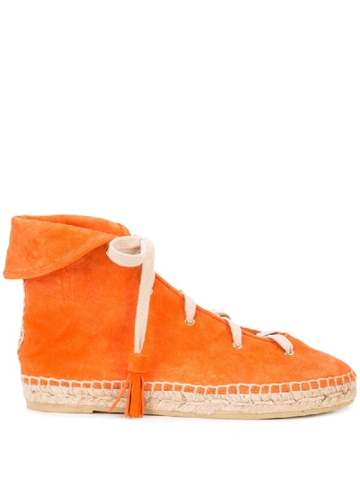 Altuzarra 'gus' Stiefel Im Espadrille-design In Orange