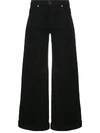 Khaite Jordan High-rise Wide-leg Jeans In Black