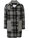 MSGM PLAID PRINT COAT