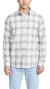 THEORY LONG SLEEVE IRVING FLANNEL SHIRT