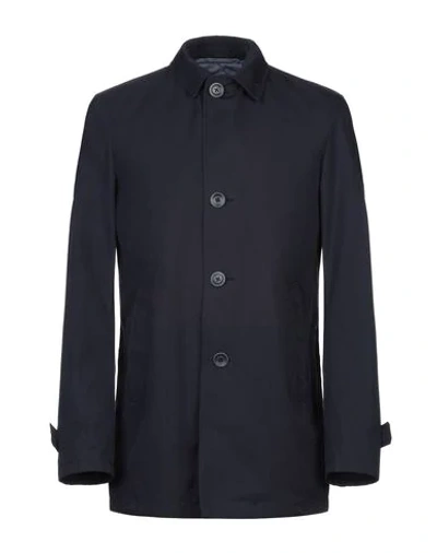 Herno Overcoats In Blue