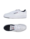 Reebok Club Workout Leather Sneakers In White