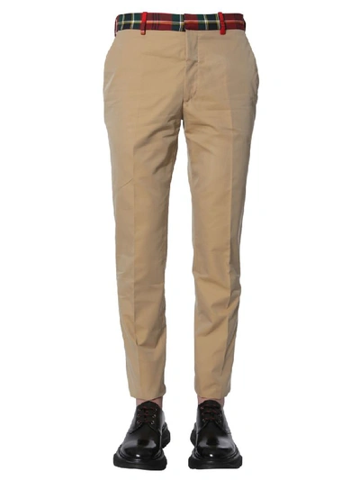 Alexander Mcqueen Classic Fit Pants In Beige