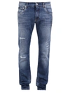 DOLCE & GABBANA DISTRESSED JEANS,11169648