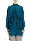 GIVENCHY Silk Crepe De Chine Ruffled Blouse