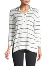 BARBARA LOHMANN Striped Wool & Silk-Blend Polo