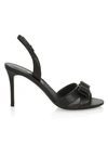FERRAGAMO Lida Leather High-Heel Slingback Sandals
