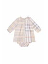 BURBERRY COTTON BABY DRESS,10994711