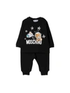 MOSCHINO ASTRONAUT TEDDY BABY SPORT OUTFIT,11092672