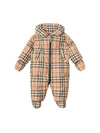 BURBERRY VINTAGE CHECK PADDED BABYSUIT,11120089