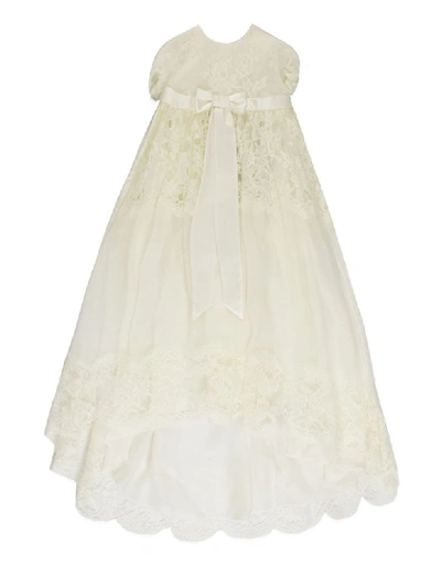 Dolce & Gabbana Babies' Cream White Ceremony Dress