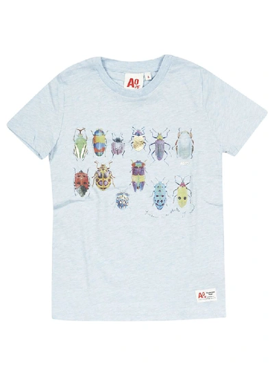 Ao76 Kids' Bugs Print T-shirt In Blue