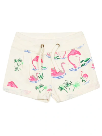Ao76 Kids' Printed Shorts In White