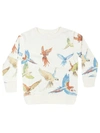 AO76 BIRD PRINT SWEATSHIRT,10931722