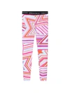 EMILIO PUCCI COLORFUL LEGGINGS FOR GIRL WITH WHITE LOGO,10958471