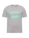 NATASHA ZINKO GREY T-SHIRT FOR BOY WITH NEON GREEN PRINT,PF18916-05 YT COTTON