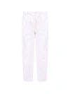 DONDUP WHITE BOY PANTS WITH ICONIC D,BP228 CE01E XXX 000