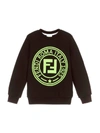 FENDI BLACK SWEATSHIRT,10973108